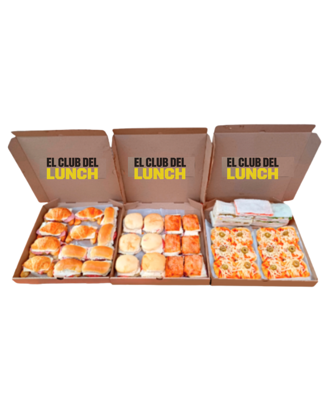 Caja de lunch para 5 personas — combo completo El Club del Lunch